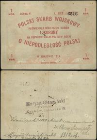 Polska, bon na 1 korone, 1914
