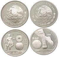 2x 50 pesos 1985,1986, srebro 925 i 720, KM. 504