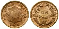 1 centavo 1945, brąz, wyśmienity, KM 211a