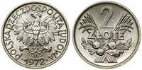 2 złote 1972, Warszawa, aluminium, Parchimowicz 