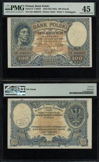100 złotych 28.02.1919, seria B, numeracja 28033