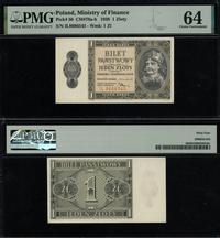 1 złoty 1.10.1938, seria IL, numeracja 868545, p