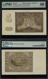 100 złotych 1.03.1940, seria B, numeracja 066153
