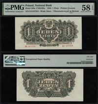 1 złoty 1944, seria EO, numeracja 167324, w klau