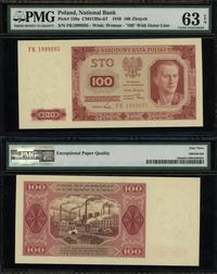 100 złotych 1.07.1948, seria FK, numeracja 19996