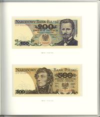 Polska, zestaw banknotów obiegowych PRL - banknoty polskie 1975–1996