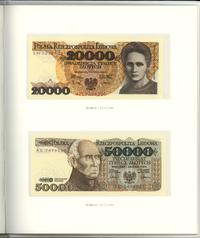 Polska, zestaw banknotów obiegowych PRL - banknoty polskie 1975–1996