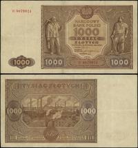 1.000 złotych 15.01.1946, seria W, numeracja 007