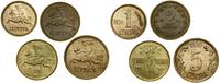 lot 4 monet, Kowno, 1 cent 1936, 2 centy 1936, 5