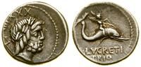 denar 76 pne, Rzym, Aw: Głowa Neptuna w prawo, p