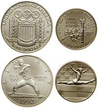 zestaw 2 monet, w skład zestawu wchodzi 1 dolar 