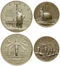 zestaw 2 monet 1986 S, San Francisco, Statua Wol