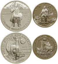 zestaw 2 monet 1992, 500. rocznica podróży Kolum
