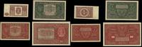 zestaw 7 banknotów 1919–1946, w zestawie: 1 mark