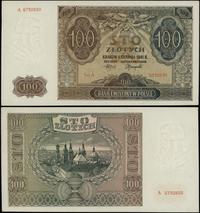 100 złotych 1.08.1941, seria A, numeracja 573293