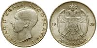 20 dinarów 1938, Paryż, srebro próby 750, 9.00 g