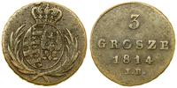 Polska, 3 grosze (trojak), 1814