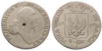 4 grosze 1797/E, Królewiec, na popiersiu wgłębie