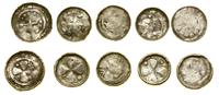 zestaw 5 denarów krzyżowych X/XI w., srebro, 0.8