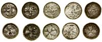 zestaw 5 denarów krzyżowych X/XI w., srebro, 0.7