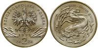 2 złote 1995, Warszawa, Sum – Silurus glanis, mi