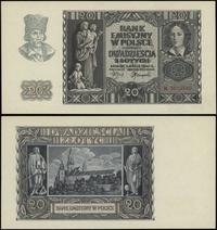 20 złotych 1.03.1940, seria K, numeracja 9515580