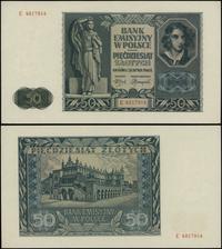 50 złotych 1.08.1941, seria E, numeracja 4817914