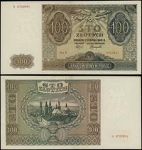 100 złotych 1.08.1941, seria A, numeracja 070084