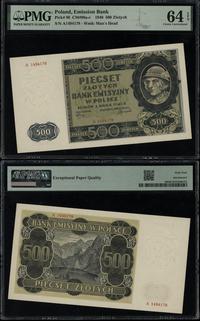 500 złotych 1.03.1940, seria A, numeracja 149417