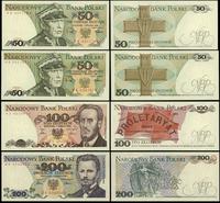 zestaw 4 banknotów 1986–1988, w zestawie: 2 x 50