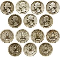 Stany Zjednoczone Ameryki (USA), zestaw 7 x 1/4 dolara, 1945, 1946, 1952, 1953 (Filadelfia), 195
