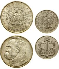 lot 2 monet, Warszawa, 10 złotych 1937, Józef Pi