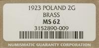 Polska, 2 grosze, 1923