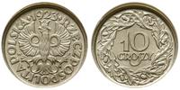 10 groszy 1923, Warsawa, piękne , w opakowaniu f
