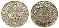 50 groszy 1923, Warszawa, piękne , w opakowaniu 