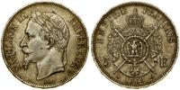 5 franków 1869 BB, Strasburg, srebro próby 900, 
