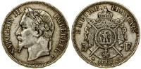 5 franków 1867 A, Paryż, srebro próby 900, 24.80