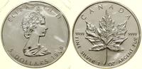 5 dolarów 1988, Ottawa, Liść klonu, srebro próby