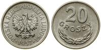Polska, 20 groszy, 1957