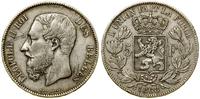 5 franków 1868, Bruksela, srebro próby 900, 24.7