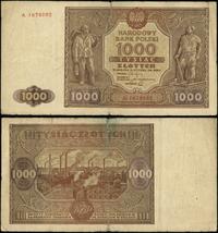 1.000 złotych 15.01.1946, seria A.  numeracja 16