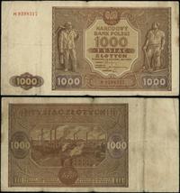 1.000 złotych 15.01.1946, seria M, numeracja 939