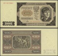 500 złotych 1.07.1948, seria CC  numeracja 01735