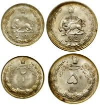 lot 2 monet AH 1323 (AD 1944), 2 riale oraz 5 ri