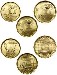 Argentyna, zestaw 3 monet