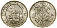 10 centavo 1939, miedzionikiel, piękne, KM 179