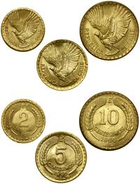 lot 3 monet 1966, Santiago, 10 centesimos, 5 cen