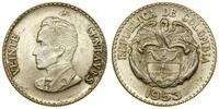 20 centavo 1953 B, Bogota, srebro próby 300, ok.