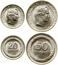 Kolumbia, lot 2 monet, 1967