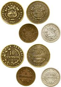 zestaw 4 monet, 2 x 5 centymów (1905, 1929) oraz